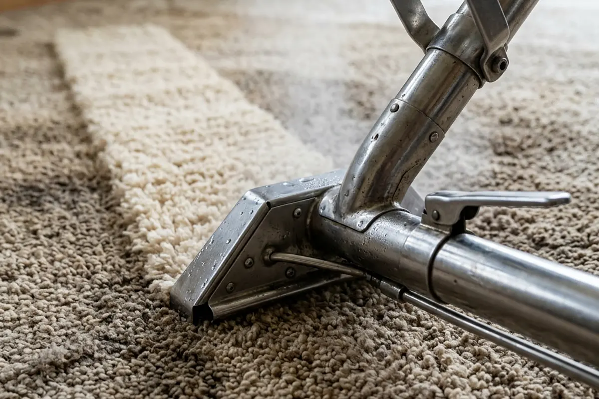 Carpet steam cleaning crew working in Yarraville
