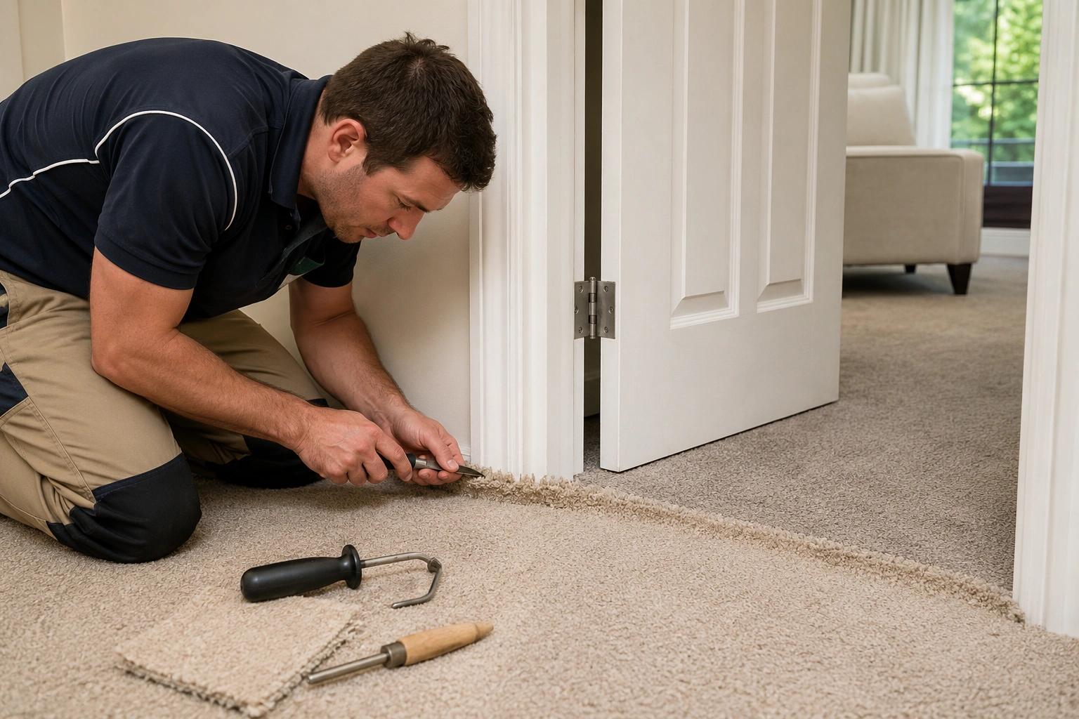 Carpet Repair crew working in Yarraville